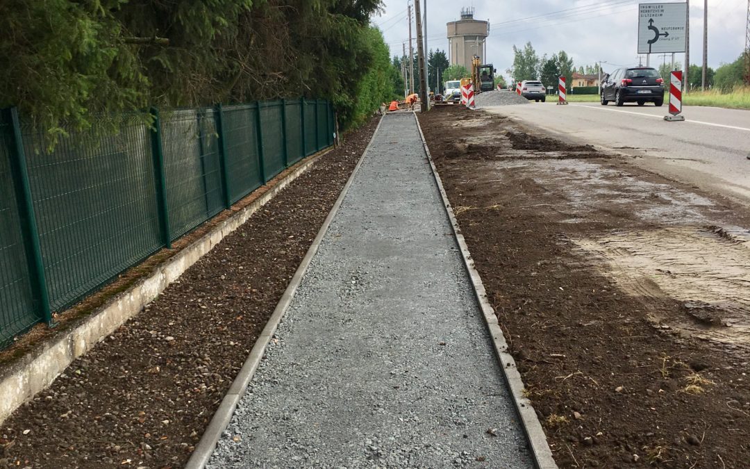 Les travaux Rue d’Alsace